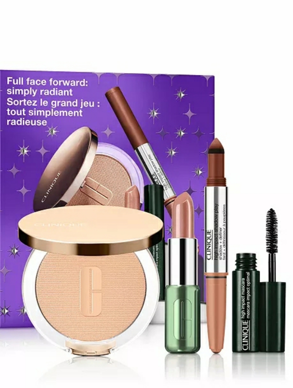 4PC⭐Gift Idea⭐BNIB LE Clinique 4PC W/3 Fullsizes FULL FACE FORWARD Set!$59Retail